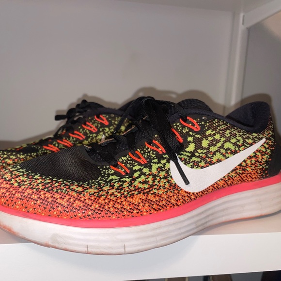 Nike Womens Free Rn Distance Multicolor Running Shoes - Picture 2 of 5